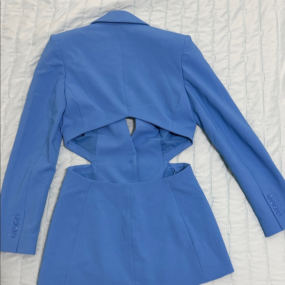New With Tags! Express Women’s Tailored Blue Blazer Jacket. - Picture 2 of 5